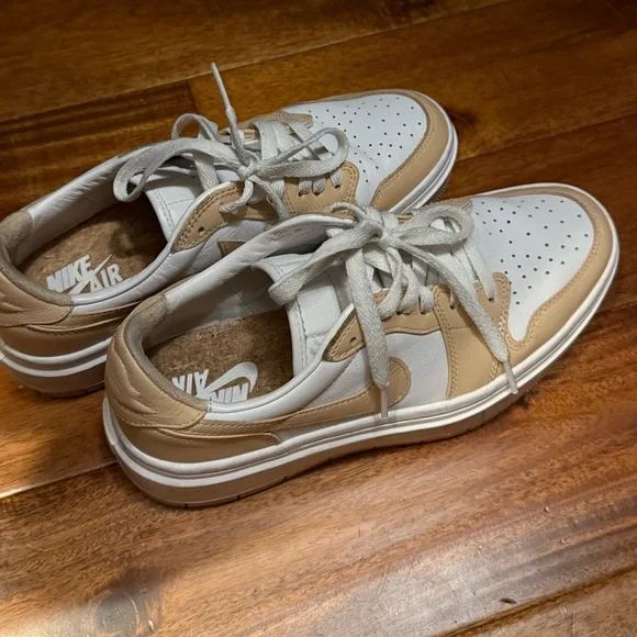 Air Jordan 1 Elevate 'Harvest Moon' Women's Tan White Sneaker platform - Picture 3 of 4